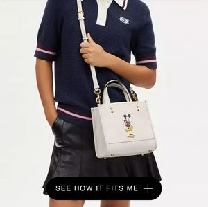 New! Disney X Coach Dempsey Tote 22 with Mickey Mouse